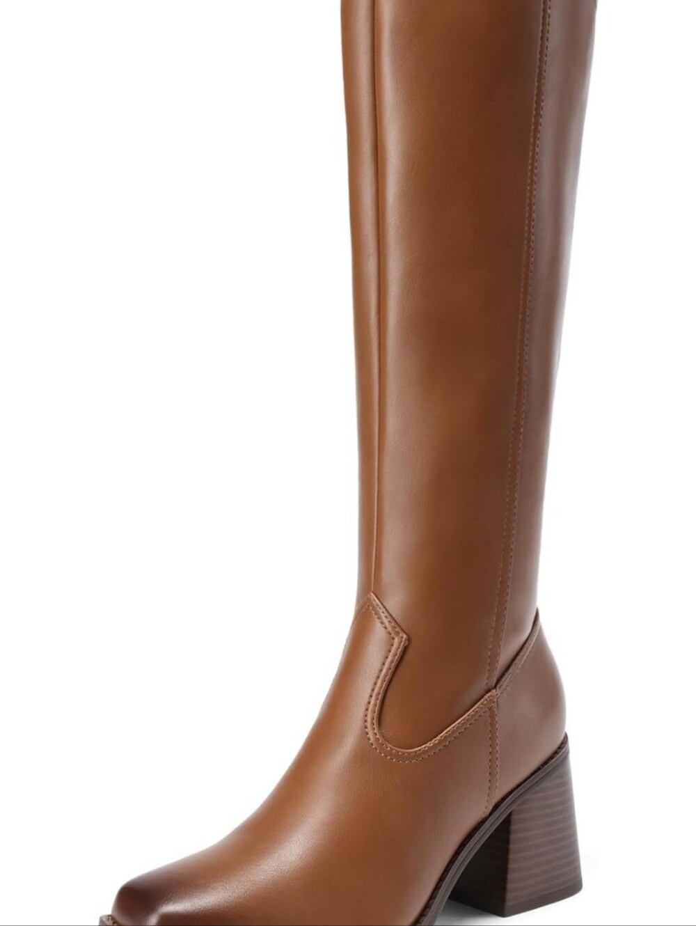 NEW DREAM PAIRS Women's Knee High Block Heel Tall Boots Size 8